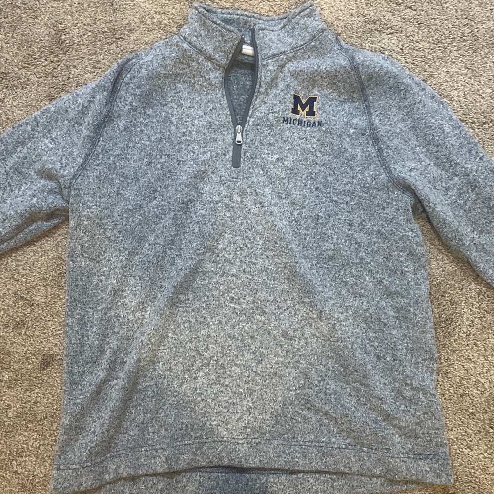 Mens XL fleece Michigan quarter zip